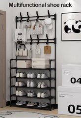 Multi-Layer Shoe Rack Coat Rack Storage