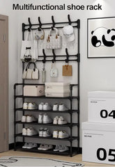 Multi-Layer Shoe Rack Coat Rack Storage