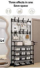 Multi-Layer Shoe Rack Coat Rack Storage