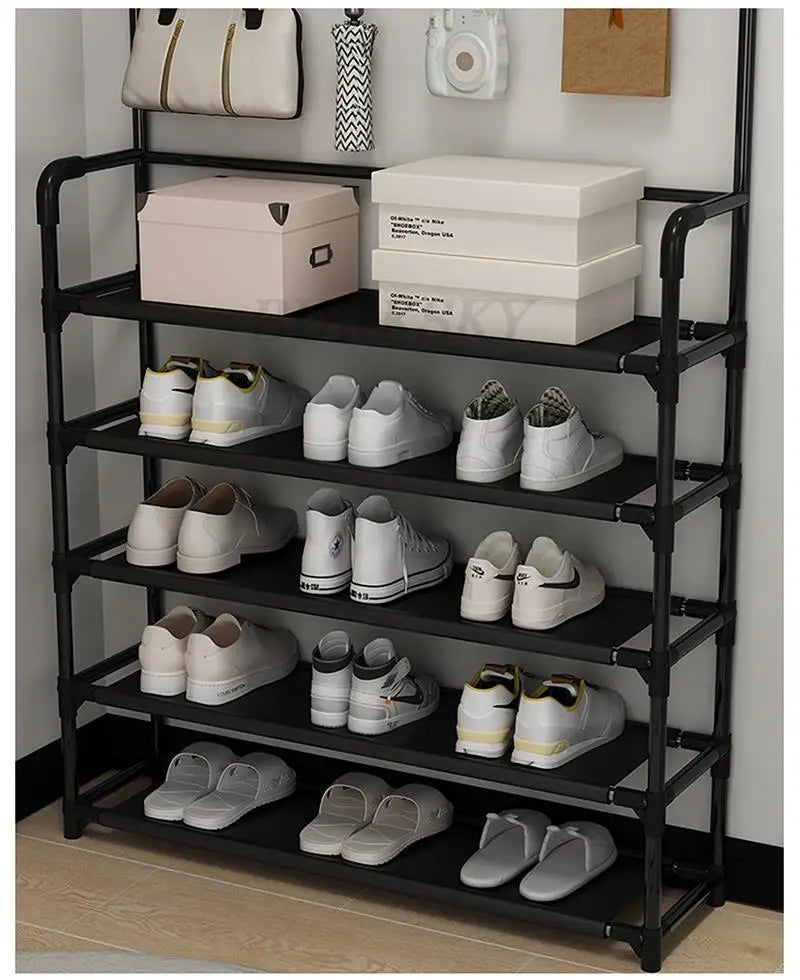 Multi-Layer Shoe Rack Coat Rack Storage